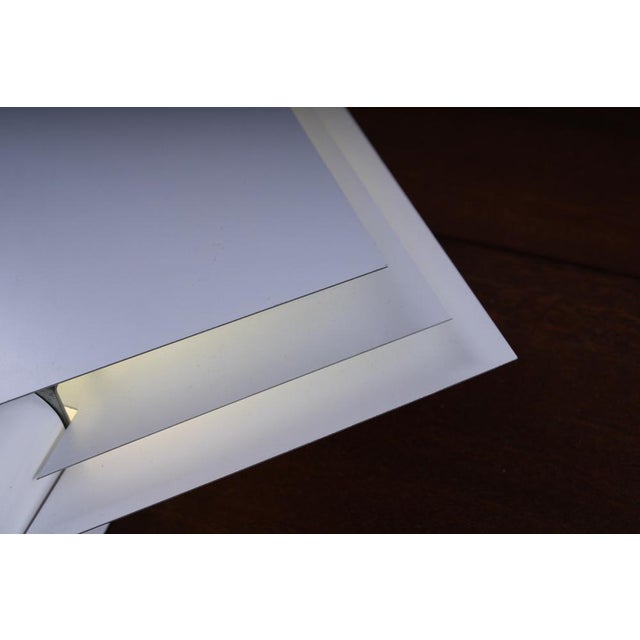 Metal Postmodern Square Metal Wall Lamp from Lumiance, 1980s For Sale - Image 7 of 16