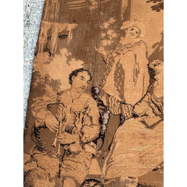 Antique French Aubusson Jacquard Tapestry Panel, 1920s For Sale - Image 4 of 18
