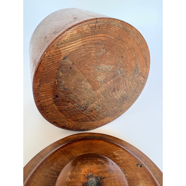 1920s Antique Scandinavian Lidded Jar in Turned Elm, 1900s For Sale - Image 5 of 8