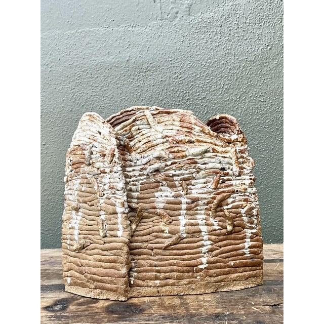 Vintage Original Studio Pottery Vase For Sale - Image 10 of 12