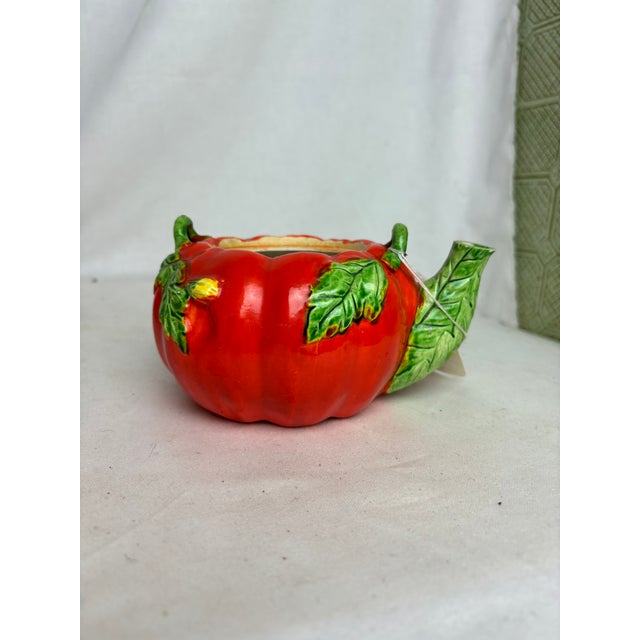 1950s Maruhon 5 Pc Pumpkin Tea Set - Set of 5 For Sale - Image 4 of 6