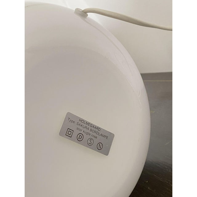Sakura Table Lamp with Le Klint White Shade by Michael Bang for Holmegaard, Denmark, 1980s For Sale - Image 10 of 13