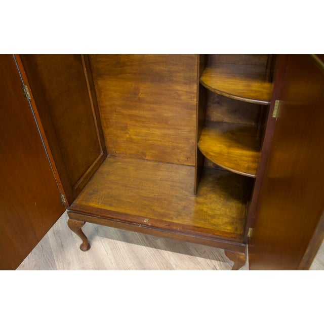 Art Deco Walnut Compact Wardrobe, 1930s For Sale - Image 9 of 11