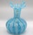 A stunning and intricately crafted vintage mid-century Murano art glass vase, featuring classic Italian elegance and...