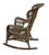 Hi, large vintage wood wicker rocking chair. Was painted white and most of the paint has fallen off. Wear consistent with...