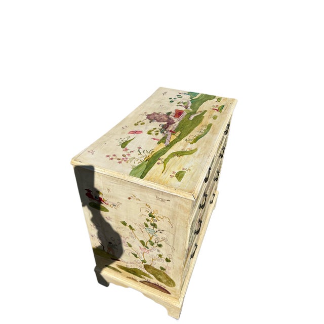 Early 19th Century George Ill Painted Chinoiserie Chest For Sale - Image 12 of 17