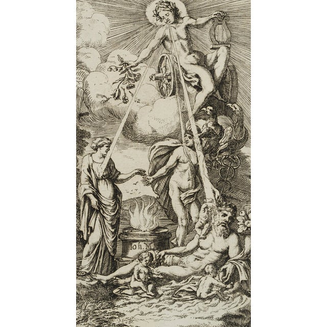 J. Meyer, Symbol of the Chest, Apollo on the Chariot, 17th-Century, Etching For Sale - Image 4 of 4
