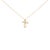 An emblem of endless grace, this pendant traces a soft ribbon into a cross, then loops gently into infinity—a whisper of...