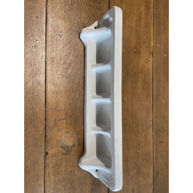 Bathroom White Porcelain Console, 1950s, in Very Good conditions. Designed 1950 to 1959 This piece has an attribution...