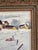 Vintage Original Oil Painting on Board – Snowy Farm and Barn Winter Landscape – Ornate Frame For Sale - Image 10 of 17