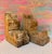 This is an exquisite pair of antique cypress wood corbels, featuring a fabulous curved, hand-carved, design. Masterfully...