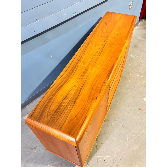 Brown Mid 20th Century Nordic Teak Sideboard, Made in Canada For Sale - Image 8 of 12