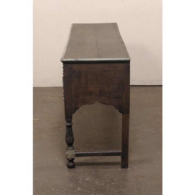 Wood Late 18th C. English 3-Drawer Console Table For Sale - Image 7 of 12
