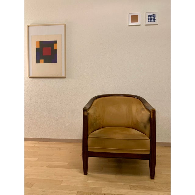 Art Deco Armchair in the style of Süe and Mare For Sale - Image 12 of 14