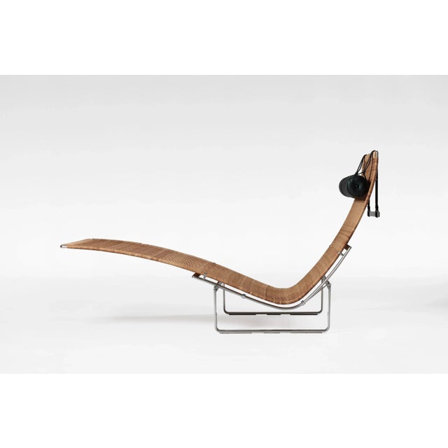 Vintage PK 24 Chaise Lounge in Leather by Poul Kjærholm for Fritz Hansen For Sale - Image 9 of 9
