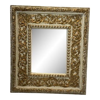 Vintage French Gilded Accent Mirror For Sale
