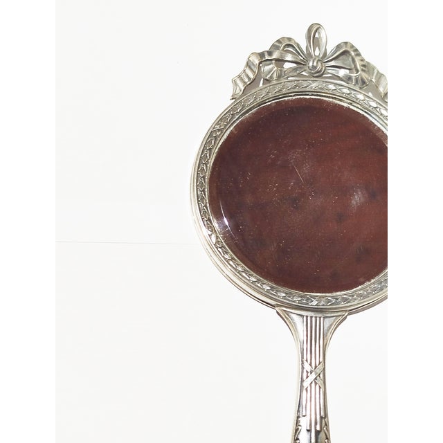 Silver Hand Mirror, 1800s For Sale - Image 3 of 7
