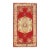Vintage Red Turkish Oushak Area Rug 2'11 X 5'10 For Sale