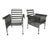This authentic Russell Woodard patio set is a timeless example of mid-century modern design, featuring a round glass-top...