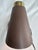 Metal Vintage Mid Century Modern Atomic Cone Chocolate Brown Metal & Brass Finish Plug-in Desk Lamp For Sale - Image 7 of 11