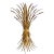 Vintage Gilt Sheaf of Wheat Electrified Wall Sconce For Sale