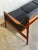 Teak Black 3 Seater Sofa Couch Mid Century Modern Wooden Living Room Lounge Denmark 1960s For Sale - Image 12 of 15