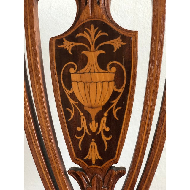 Pair of Antique Mahogany Hepplewhite Revival Chairs Denmark 1900s For Sale - Image 13 of 18