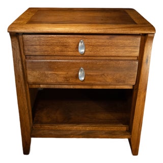 Rare Vintage Attributed to Keller Furniture Co. Mid-Century Modern Nightstand / Side Table – Refinished For Sale