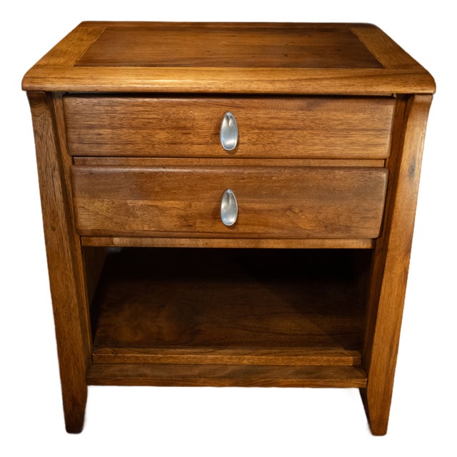 Rare Vintage Attributed to Keller Furniture Co. Mid-Century Modern Nightstand / Side Table – Refinished For Sale