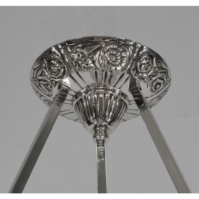 French Art Deco Pendant Light by Charles Schneider 1930 France For Sale - Image 6 of 8