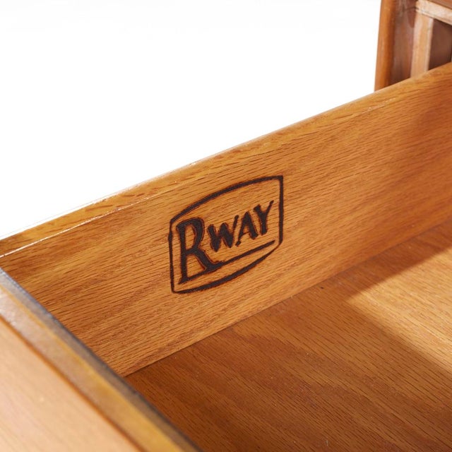 Rway Mid Century Highboy Dresser For Sale - Image 9 of 9