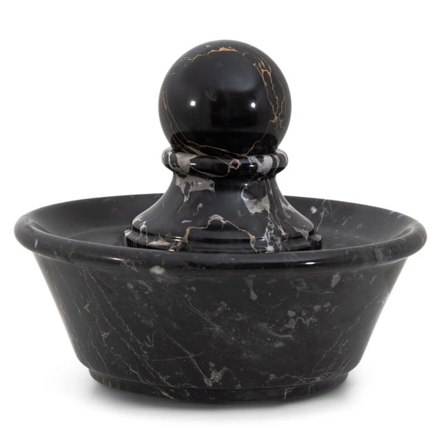 Black Vintage Italian Table Fountain For Sale - Image 8 of 8