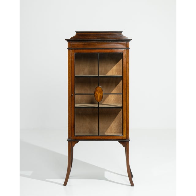 Edwardian Inlaid Cabinet United Kingdom 19th Century For Sale - Image 14 of 14