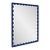 Scalloped Navy Rectangle Mirror For Sale