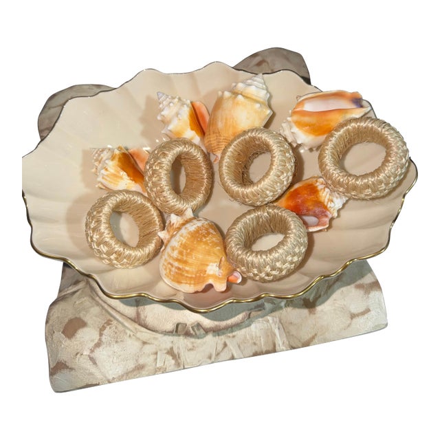 Celestial Meets the Sea Napkin Rings - Set of 7 For Sale
