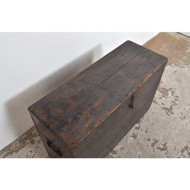 Antique Pine Chest with Drawer, 1870s For Sale - Image 10 of 13