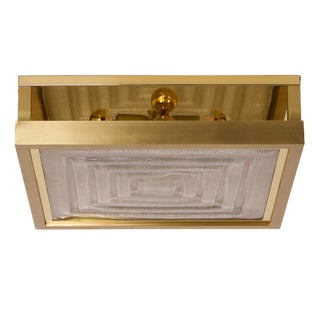 Hollywood Glam Square Ceiling Light by Stéphane Davidts & Wkr., 1980s For Sale
