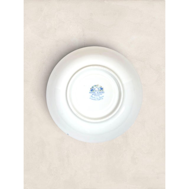 Vintage English Royal Albert Memory Lane Bone China Quartet - Set of Four For Sale - Image 9 of 16