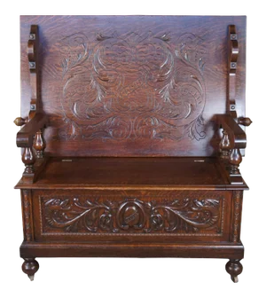 Antique Victorian Oak Library Tavern Monks Bench Tilt Top Hutch Table Settle Pew