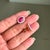 18k Gold 4.86ct Vivid Red Ruby & 1.04ct Diamond Halo Sunburst Stud Earrings- 2 Pieces For Sale In New York - Image 6 of 16