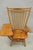 Traditional Vintage Hunt Country Furniture Pine Wood Writing Desk Windsor Chair W/ Drawer For Sale - Image 3 of 18