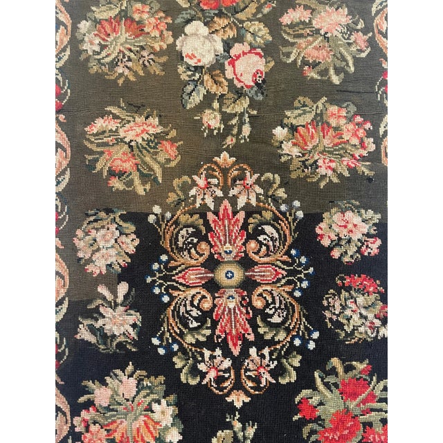1920s 1920s Antique Needlepoint Runner For Sale - Image 5 of 9