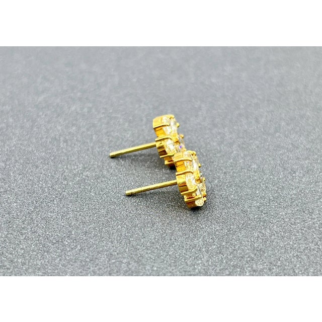 2.08 Ct Natural Yellow Pear Shape Diamond Earrings - 2 Pieces For Sale - Image 4 of 4