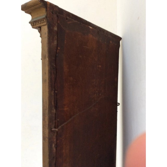 Wood Federal Giltwood Mirror With Reverse Painted Panel For Sale - Image 7 of 7