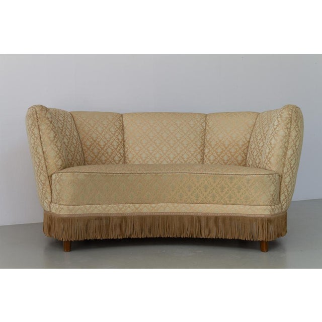 Art Deco Danish Banana Sofa, 1940s For Sale - Image 16 of 18