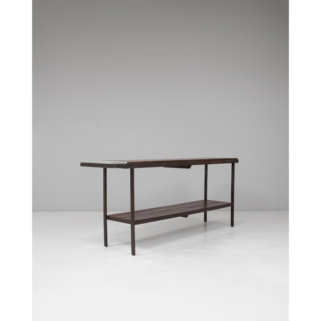 20th Century French Metal Industrial Table For Sale - Image 4 of 18