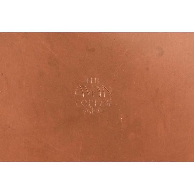 Arthur Cole for Avon Coppersmith Arts & Crafts Large Copper Serving Tray, 1930s For Sale - Image 9 of 11