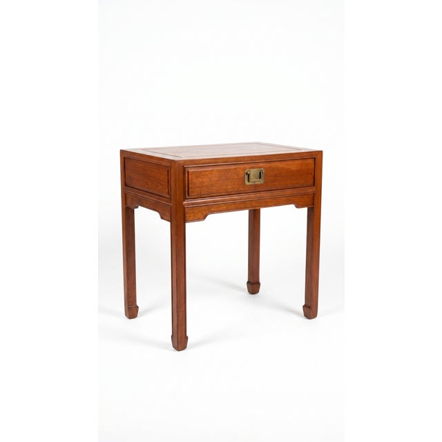 Brown Vintage Chinoiserie Side Table or Small Console, 1980s For Sale - Image 8 of 10