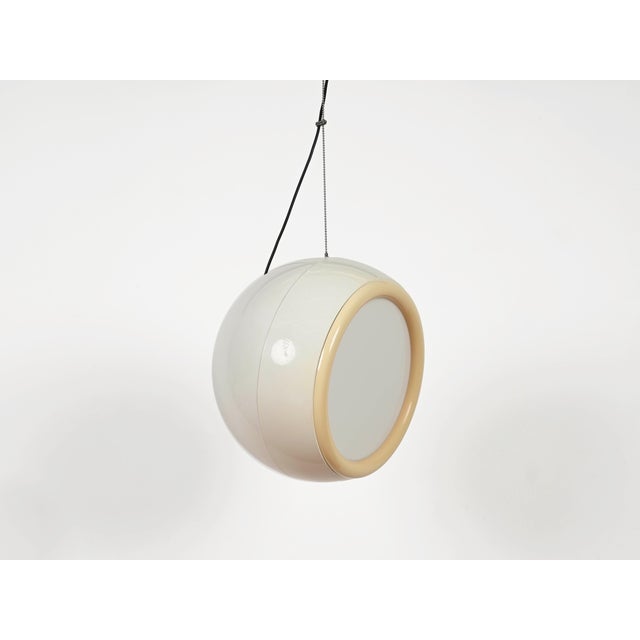 Mid-Century White Pallade Adjustable Ceiling Lamp attributed to Artemide, Italy, 1960s For Sale - Image 11 of 15