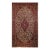 Early 20th Century Persian Kashan Rug, Hand-Knotted Wool, Floral Design, Ivory & Blue, 4x7 For Sale